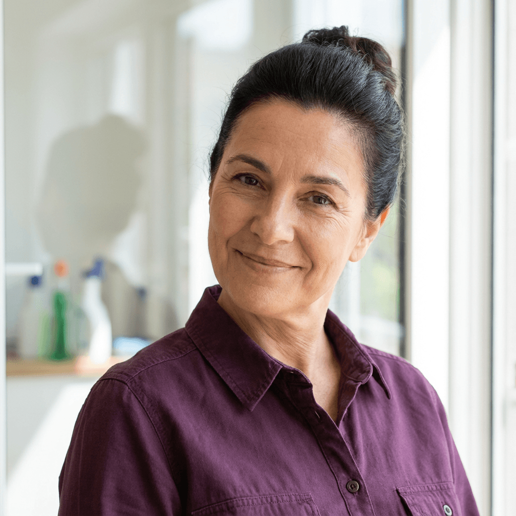 Zainab Hassan, cleaning services owner